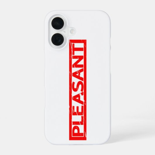Pleasant Stamp iPhone 16 Hoesje (Achterkant)