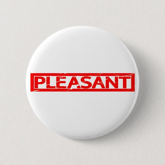 Pleasant Stamp Ronde Button 5,7 Cm (Voorkant)