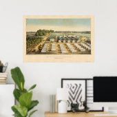 Pleasant-ziekenhuizen in Washington, DC 1862 Poster (Thuiskantoor)