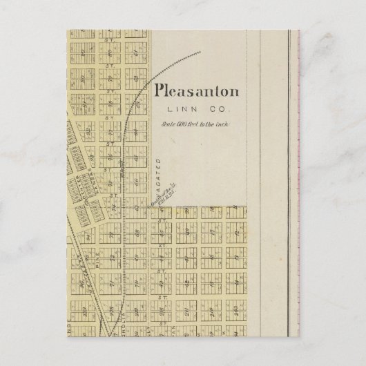 Pleasanton, Mapleton en Hammond, Kansas Briefkaart (Voorkant)
