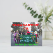 Pleasanton March of Mascots 2011 Briefkaart (Staand voorkant)
