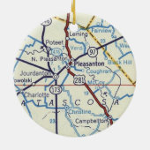 Pleasanton Texas Christmas Ornament (Achterkant)