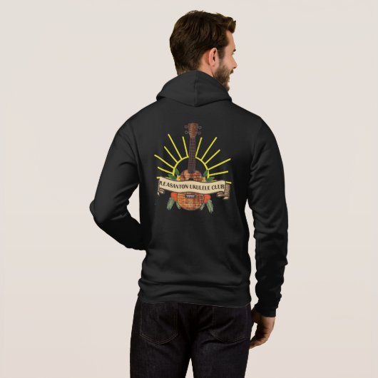 Pleasanton Uke club zip sweatshirt (Achterkant volledig)