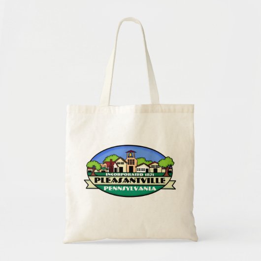 Pleasantville Pennsylvania kleine stad herbruikbar Tote Bag (Voorkant)