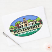 Pleasantville Pennsylvania kleine stad stickers (Envelop)