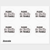 "Please Be Gentle I'm Fragile" Stickers | Cute (Vel)