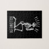 Please Be Halloween Spooky Season Skeleton Legpuzzel (Horizontaal)