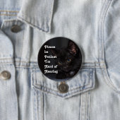 Please be patiënt I'm hard of hearing badge Ronde Button 7,6 Cm (In situ)