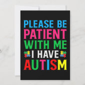Please Be Patient With Me I Have Autism Save The Date (Voorkant)