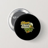 Please Chew Quieter Bird Nature, Birding Joke, Nat Ronde Button 5,7 Cm (Voorkant /achterkant)