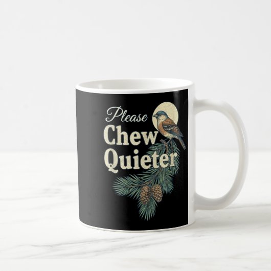 Please Chew Quieter Christmas Funny Novelty Koffiemok (Rechts)
