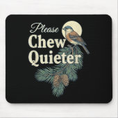 Please Chew Quieter Christmas Funny Novelty Muismat (Voorkant)