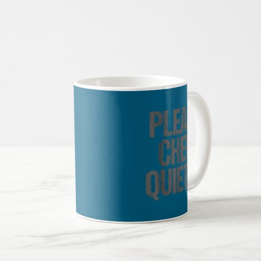 Please Chew Quieter Funny Introvert Koffiemok (Voorkant rechts)