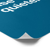 Please Chew Quieter Funny Sarcastic Saying Silence Poster (Hoek)