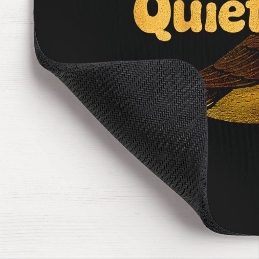 Please Chew Quieter Sarcastic Animal Quote Quirky  Muismat (Hoek)