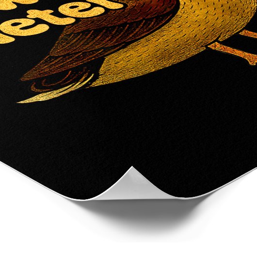 Please Chew Quieter Sarcastic Animal Quote Quirky Poster (Hoek)