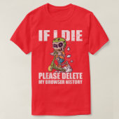 Please Delete My Browser History Stunt Scooter Ske T-shirt (Design voorkant)