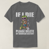 Please Delete My Browser History Stunt Scooter Ske T-shirt (Design voorkant)