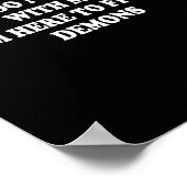 Please Do Not Engage With Me I'm Here To Fight Dem Poster (Hoek)