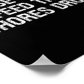 Please Do Not Feed The S Drugs Funny Joke Distress Poster (Hoek)