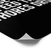 Please Do Not Feed The S Drugs Funny Joke Distress Poster (Hoek)