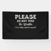 Please Do Not Feed The Wrestler Wrestling Spandoek (Horizontaal)