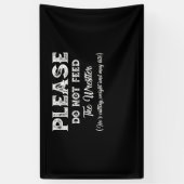 Please Do Not Feed The Wrestler Wrestling Spandoek (Verticaal)