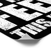 Please Do Not Feed This Human Poster (Hoek)