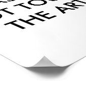 Please Do Not Touch The Art Poster (Hoek)