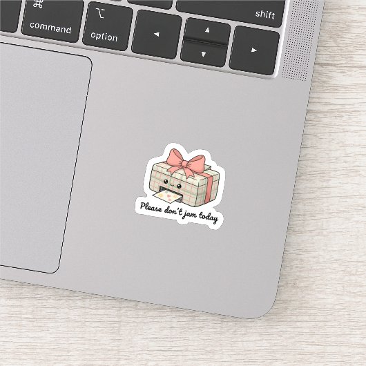 Please Don’t Jam Today Sticker | Cute Printer (Detail)
