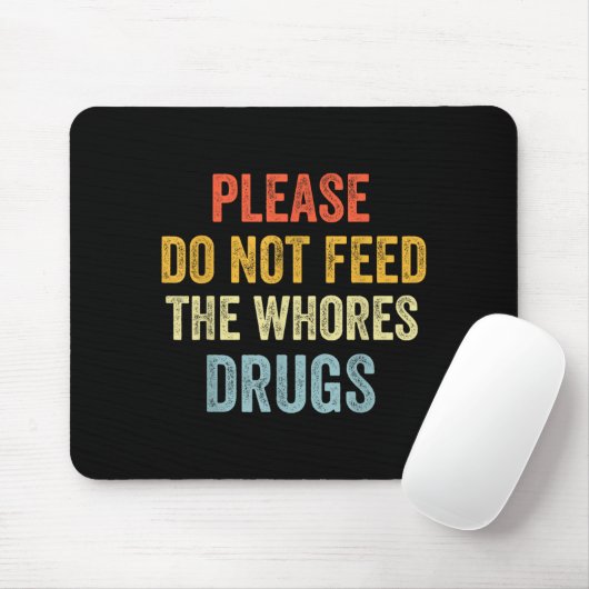 Please Don't Feed The S Drugs  Muismat (Met muis)