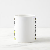 Please Don't Hit Me - Art On Back Fun Safe Cyclist Koffiemok (Center)