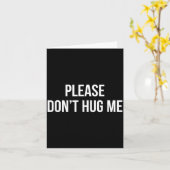 Please Don't Hug Me -  Kaart (Gele Bloem)