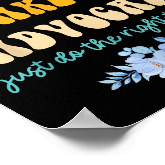 Please Don't Make Me Advocate Just Do The Right Th Poster (Hoek)