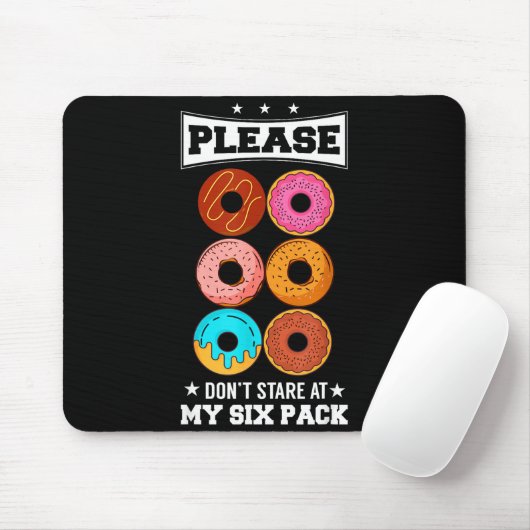 Please Don't Stare At My Six Pack Donut  Muismat (Met muis)