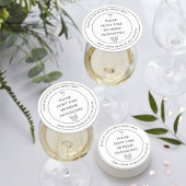 Please Don't Take My Drink, I'm Dancing Wedding  Ronde Kartonnen Onderzetter