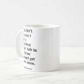 Please Don't Talk To Me I Have No Self-control And Koffiemok (Voorkant links)