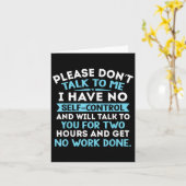 Please Don't Talk To Me I Have No Self Control - F Kaart (Gele Bloem)