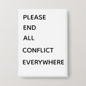 Please end all conflict eve button (Voorkant)