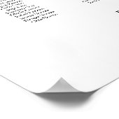 Please Find Your Seat up to 20 tables seating plan Poster (Hoek)