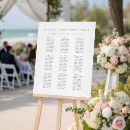 Please Find Your Seat Wedding Seating Chart Poster
