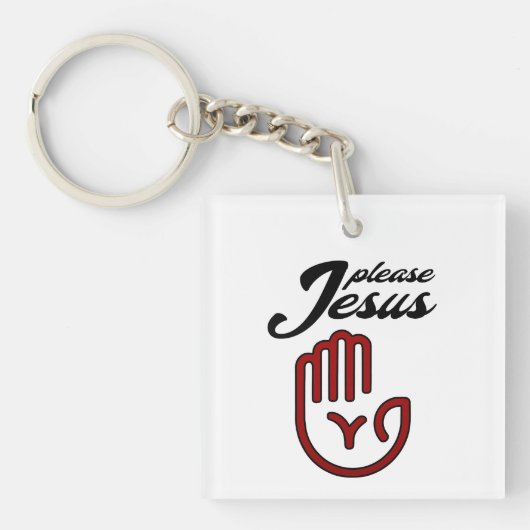 Please Jesus Sleutelhanger (voorkant)