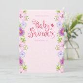 Please, join us for a baby shower kaart (Staand voorkant)