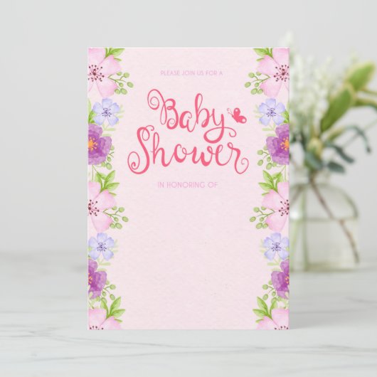 Please, join us for a baby shower kaart (Staand voorkant)