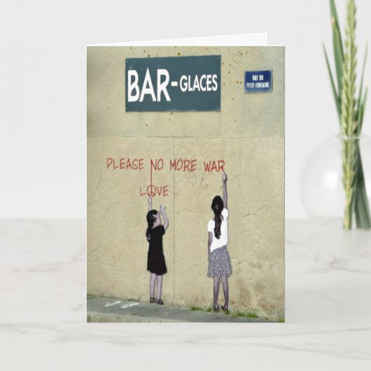 Please No More War / Love, Normandië, Frankrijk -  Kaart (Voorkant)