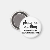please no soliciting fundraisers by local kids magneet (Voorkant / Achterkant)