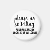 please no soliciting fundraisers by local kids magneet (Voorkant)