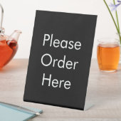 Please Order Here Black Reclamebord Met Voetstuk (Insitu)