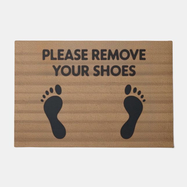 Please Remove Your Shoes Doormat Deurmat (Voorkant)