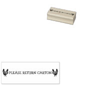 PLEASE RETURN CARTON RUBBERSTEMPEL (Gestempeld)